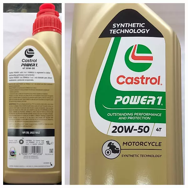 Aceite Castrol 20w 50 Power 1 Synthetic Tecnology